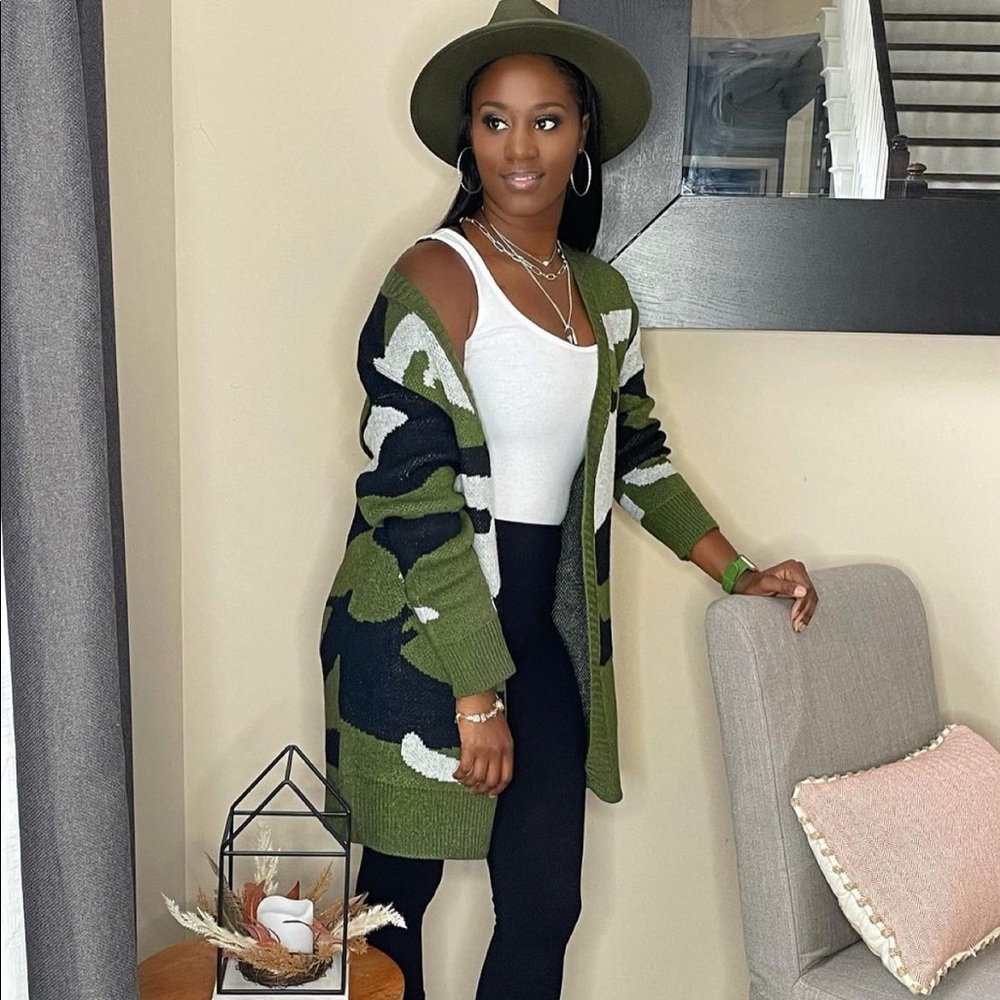 Camo Cardigan